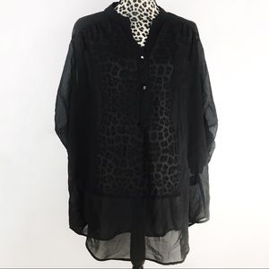 Iron Fist Tops - NWT Iron Fist Skeleton Spineless Chiffon Blouse Iron Fist Tops - NWT Iron Fist Skeleton Spineless Chiffon Blouse